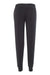 Alternative 31082 Womens Eco Fleece Jogger Sweatpants w/ Pockets Eco True Black Flat Back