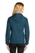 Eddie Bauer EB501 Womens Packable Wind Resistant Full Zip Hooded Jacket Adriatic Blue Model Back