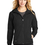 Eddie Bauer Womens Packable Wind Resistant Full Zip Hooded Jacket - Black