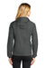 Eddie Bauer EB501 Womens Packable Wind Resistant Full Zip Hooded Jacket Steel Grey Model Back