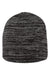 Sportsman Hats SP03 Unisex Marled Beanie Black/Dark Grey Flat Front