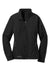 Eddie Bauer EB531 Womens Water Resistant Full Zip Jacket Black Flat Front