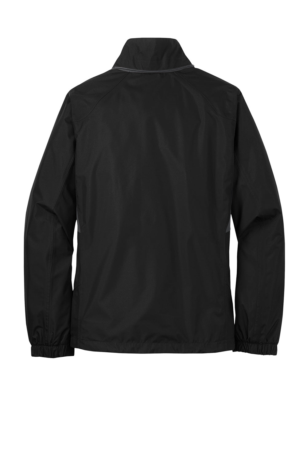 Eddie Bauer EB551 Womens Waterproof Full Zip Hooded Jacket Black Flat Back