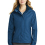 Eddie Bauer Womens Waterproof Full Zip Hooded Jacket - Deep Sea Blue