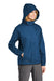 Eddie Bauer EB551 Womens Waterproof Full Zip Hooded Jacket Deep Sea Blue Model 3Q