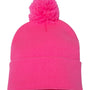 Sportsman Hats Unisex Pom-Pom Cuffed Beanie - Neon Pink