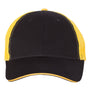 Valucap Mens Sandwich Bill Adjustable Trucker Hat - Black/Gold - NEW