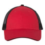 Valucap Mens Sandwich Bill Adjustable Trucker Hat - Red/Black - NEW