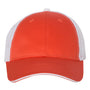 Valucap Mens Sandwich Bill Adjustable Trucker Hat - Orange/White - NEW