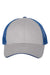 Valucap S102 Mens Sandwich Trucker Hat Grey/Royal Blue Flat Front