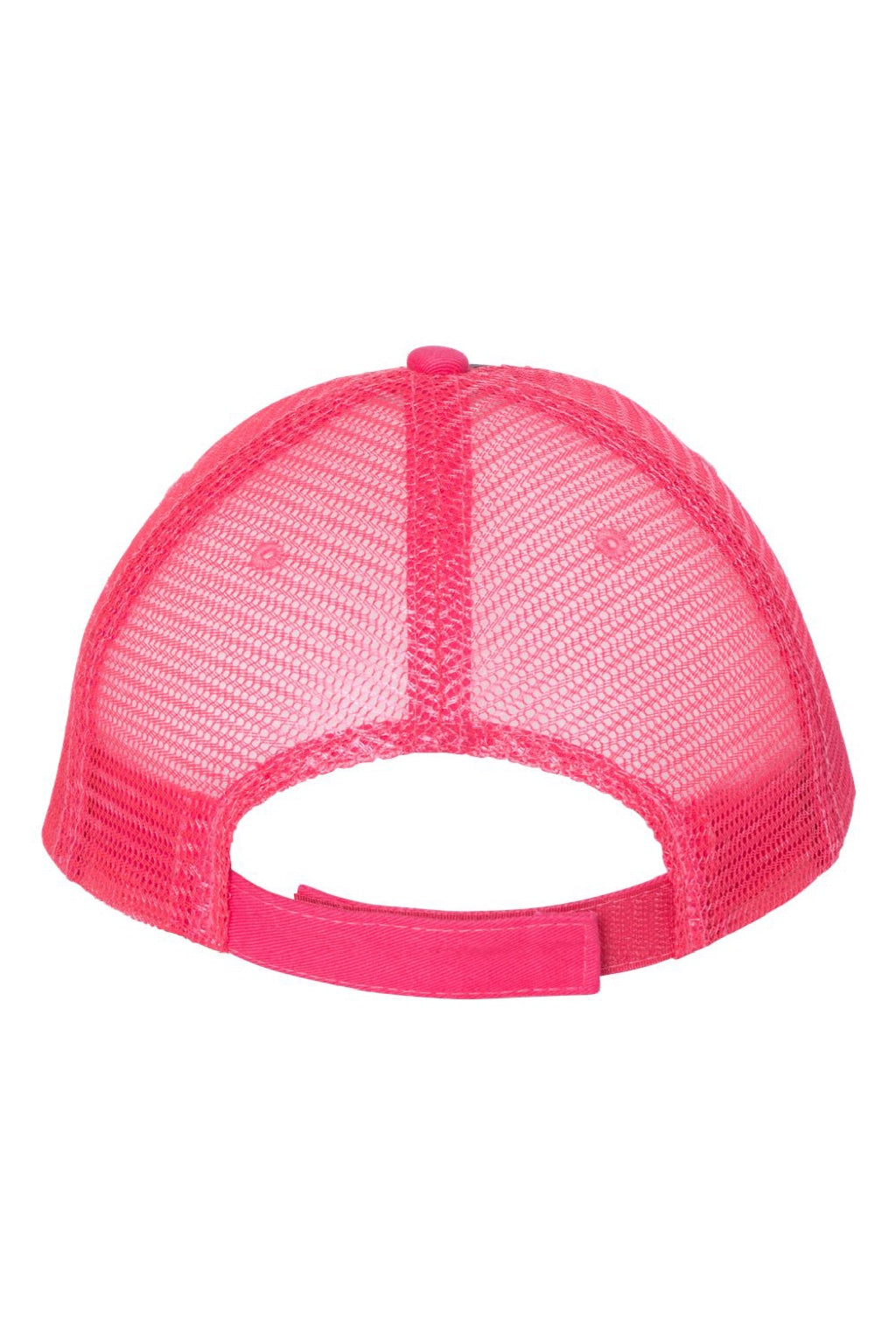 Valucap Hats S102 Mens Sandwich Bill Adjustable Trucker Hat Charcoal Grey/Neon Pink Flat Back