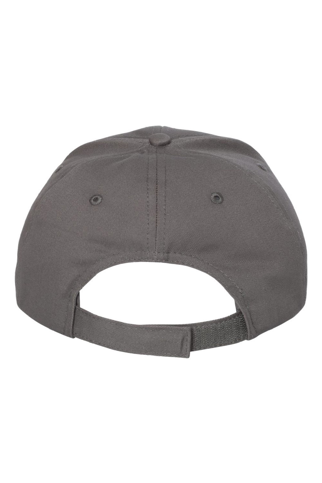 Valucap Hats VC600 Mens Chino Adjustable Hat Charcoal Grey Flat Back