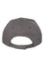 Valucap Hats VC600 Mens Chino Adjustable Hat Charcoal Grey Flat Back