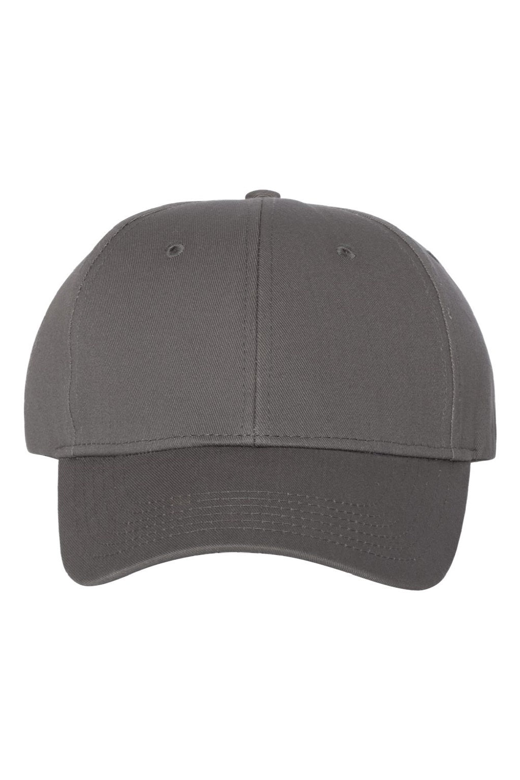 Valucap Hats VC600 Mens Chino Adjustable Hat Charcoal Grey Flat Front