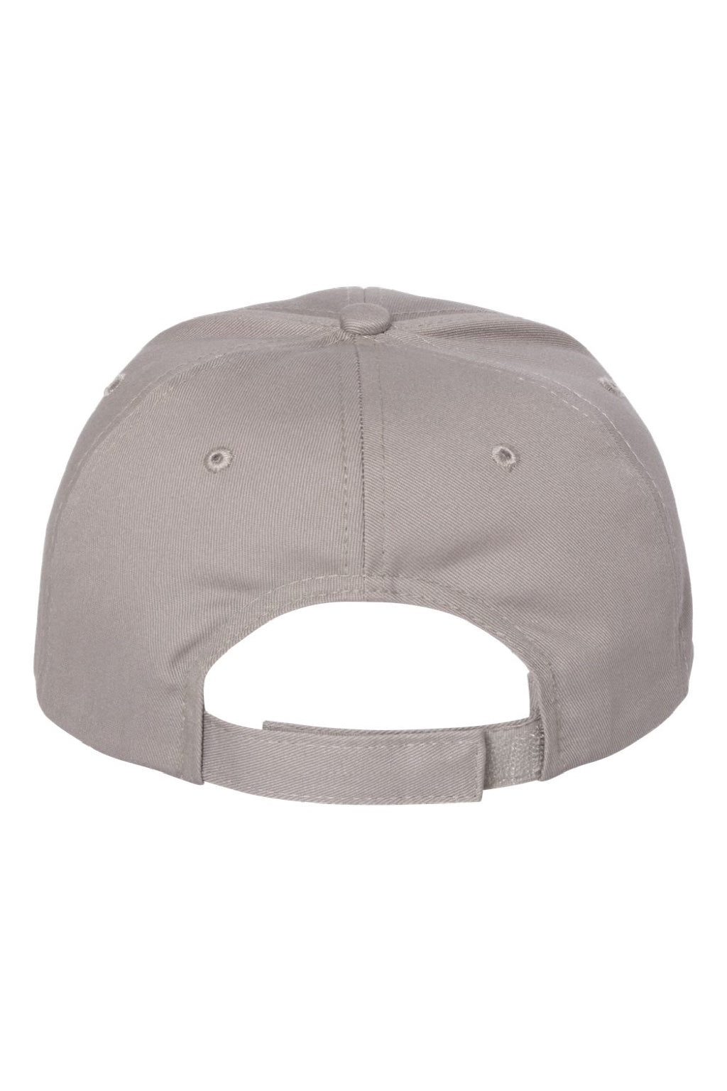 Valucap Hats VC600 Mens Chino Adjustable Hat Grey Flat Back