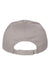 Valucap Hats VC600 Mens Chino Adjustable Hat Grey Flat Back