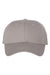 Valucap Hats VC600 Mens Chino Adjustable Hat Grey Flat Front