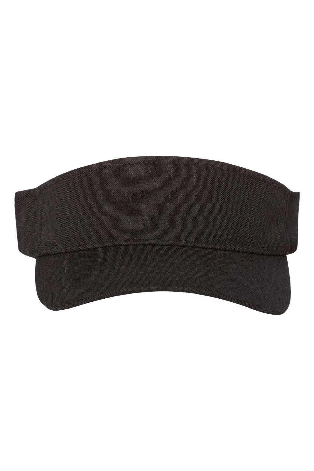Flexfit Hats 8110 Mens Moisture Wicking Adjustable Visor Black Flat Front