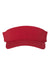 Flexfit Hats 8110 Mens Moisture Wicking Adjustable Visor Red Flat Front