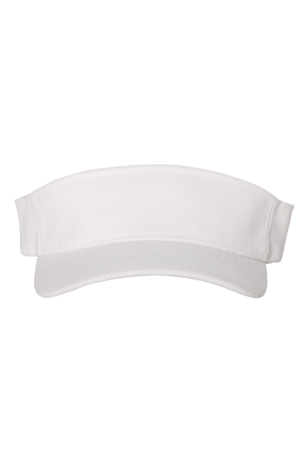 Flexfit Hats 8110 Mens Moisture Wicking Adjustable Visor White Flat Front