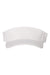 Flexfit Hats 8110 Mens Moisture Wicking Adjustable Visor White Flat Front