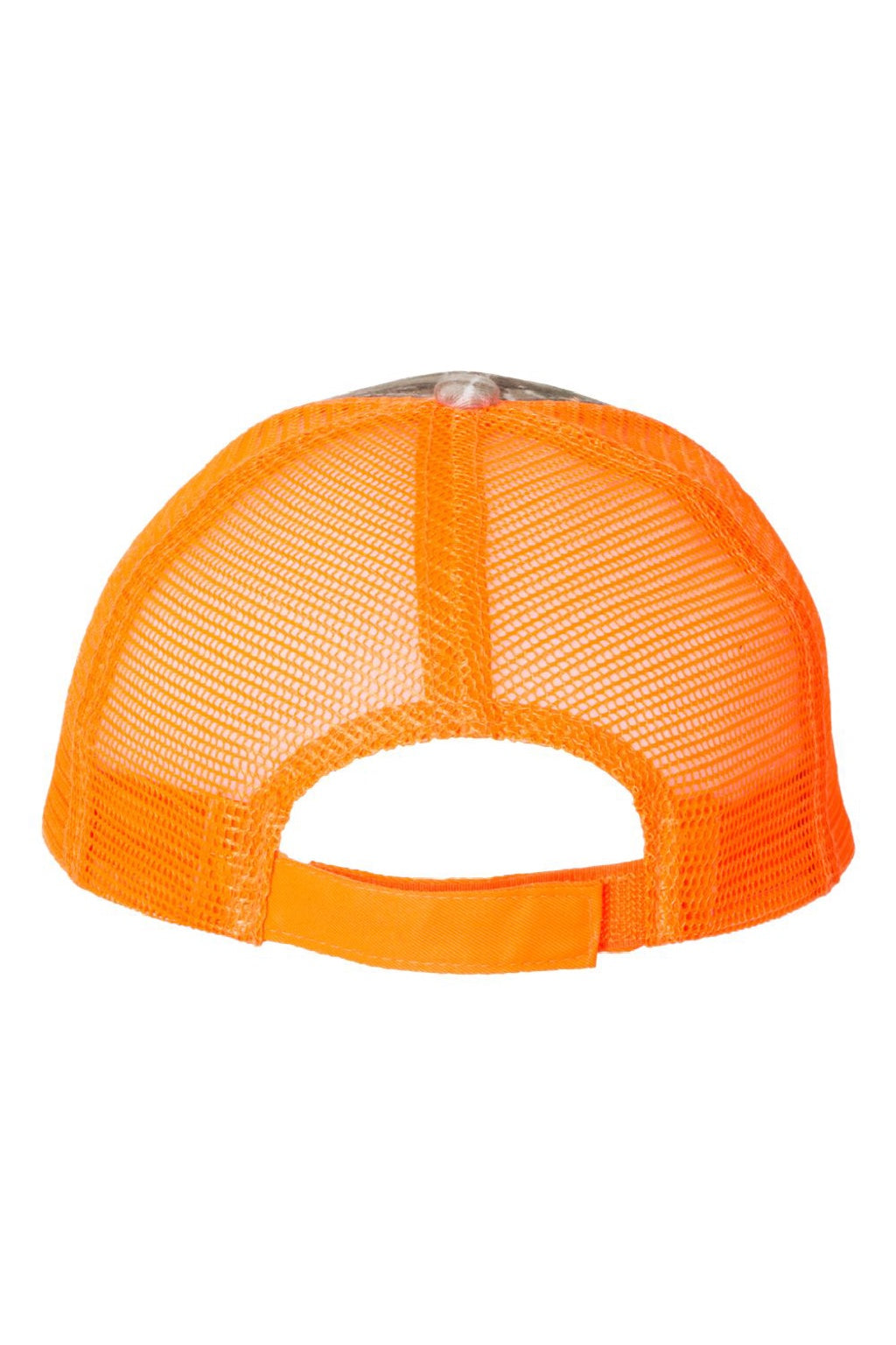 Kati Hats LC5M Mens Camo Mesh Back Adjustable Hat Realtree AP/Neon Orange Flat Back
