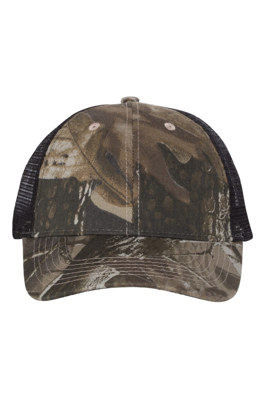 Kati Hats LC5M Mens Camo Mesh Back Adjustable Hat Realtree Hardwoods/Black Flat Front