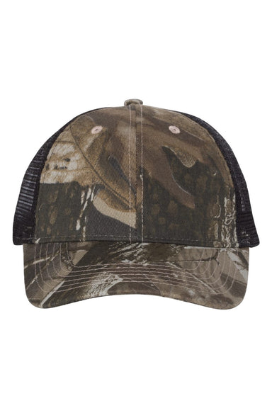 Kati Hats LC5M Mens Camo Mesh Back Adjustable Hat Realtree Hardwoods/Black Flat Front