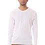 Alternative Mens The Keeper Vintage Long Sleeve Crewneck T-Shirt - White