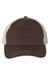 Richardson Hats 111 Mens Garment Washed Snapback Trucker Hat Brown/Khaki Flat Front