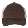 Richardson Hats Mens Garment Washed Snapback Trucker Hat - Brown/Khaki
