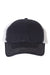 Richardson Hats 111 Mens Garment Washed Snapback Trucker Hat Navy Blue/White Flat Front