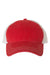 Richardson Hats 111 Mens Garment Washed Snapback Trucker Hat Red/White Flat Front