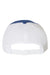 Richardson Hats 111 Mens Garment Washed Snapback Trucker Hat Royal Blue/White Flat Back