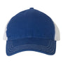 Richardson Hats Mens Garment Washed Snapback Trucker Hat - Royal Blue/White