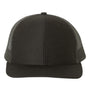 Richardson Hats Mens Snapback Trucker Hat - Black