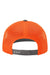 Richardson Hats 112 Mens Snapback Trucker Hat Charcoal Grey/Neon Orange Flat Back