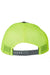 Richardson Hats 112 Mens Snapback Trucker Hat Charcoal Grey/Neon Yellow Flat Back