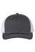 Richardson Hats 112 Mens Snapback Trucker Hat Charcoal Grey/White Flat Front