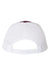 Richardson Hats 112 Mens Snapback Trucker Hat Maroon/White Flat Back