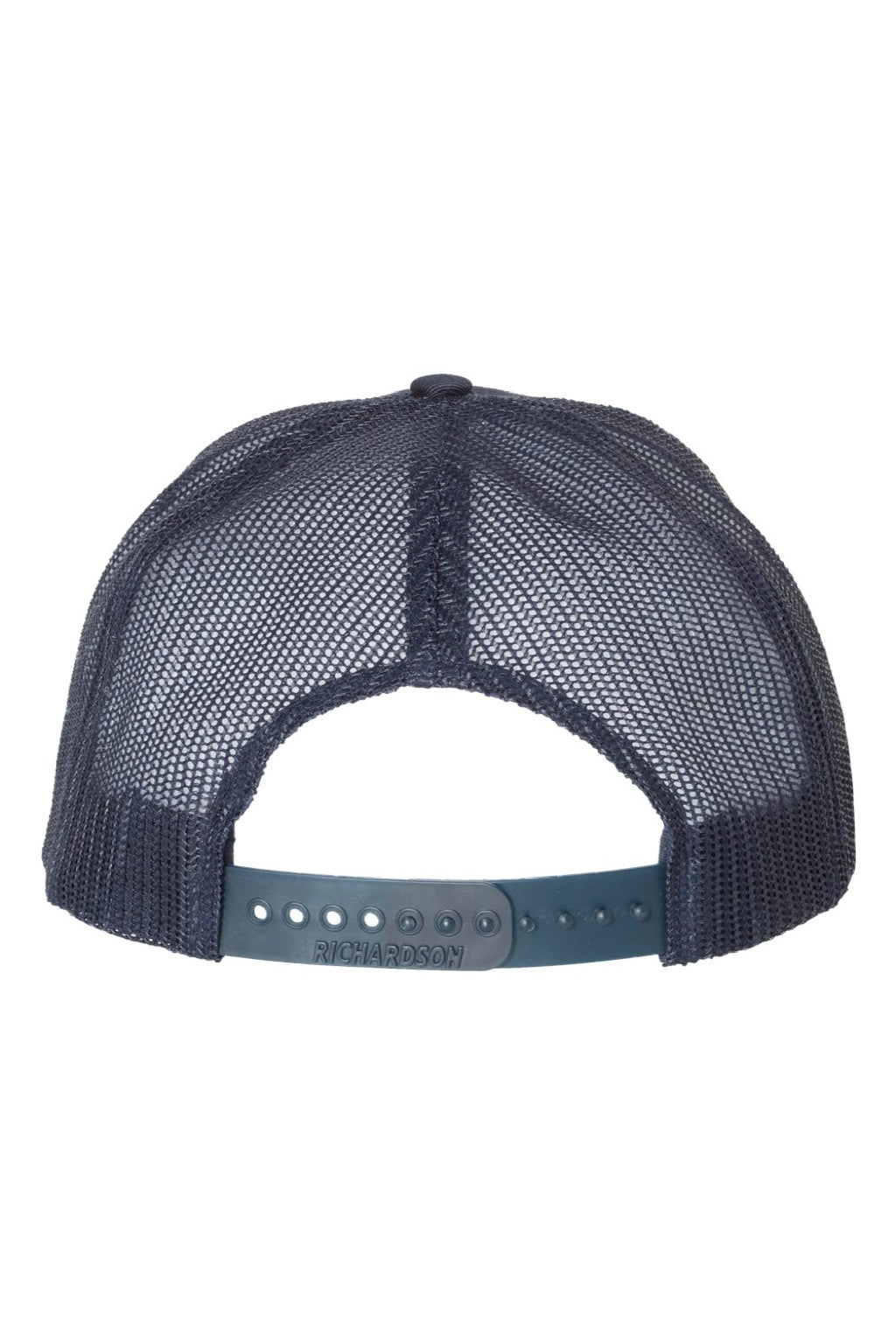 Richardson Hats 112 Mens Snapback Trucker Hat Navy Blue Flat Back