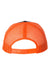 Richardson Hats 112 Mens Snapback Trucker Hat Navy Blue/Orange Flat Back