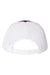 Richardson Hats 112 Mens Snapback Trucker Hat Purple/White Flat Back