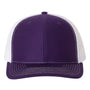 Richardson Hats Mens Snapback Trucker Hat - Purple/White