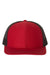 Richardson Hats 112 Mens Snapback Trucker Hat Red/Black Flat Front