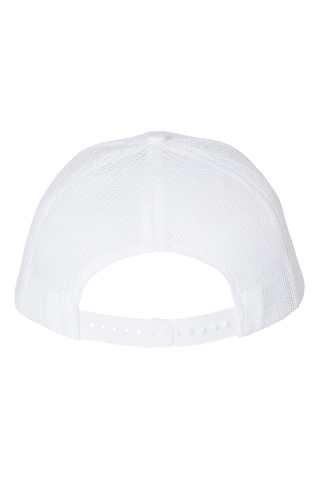 Richardson Hats 112 Mens Snapback Trucker Hat White Flat Back