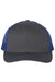 Richardson Hats 112 Mens Snapback Trucker Hat Charcoal Grey/Royal Blue Flat Front