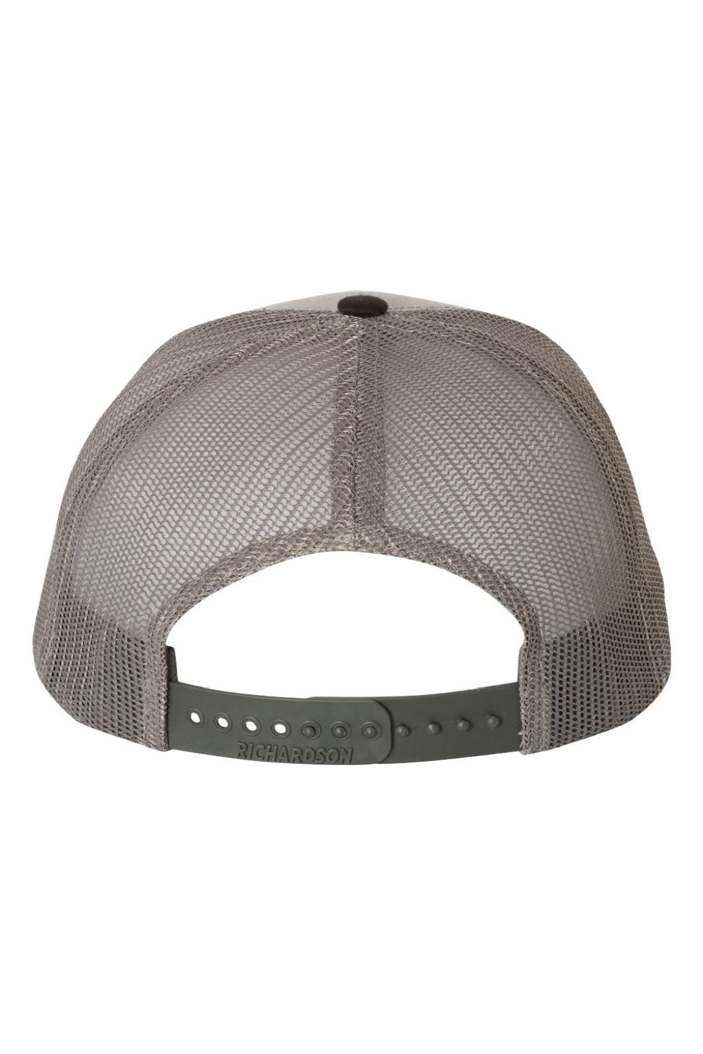 Richardson Hats 112 Mens Snapback Trucker Hat Grey/Charcoal Grey/Black Flat Back