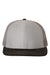Richardson Hats 112 Mens Snapback Trucker Hat Grey/Charcoal Grey/Black Flat Front