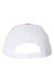 Richardson Hats 112 Mens Snapback Trucker Hat Hot Pink/White Flat Back